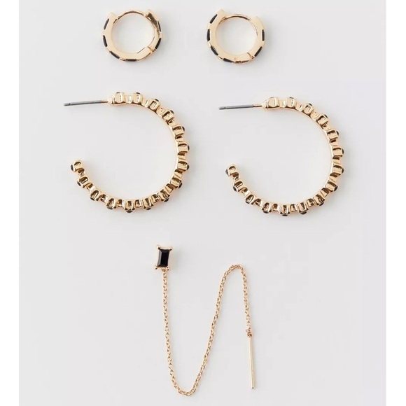 Urban Outfitters Jewelry - NWT Urban Outfitters Delicate Rhinestone Earring Set of Three